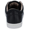 LACOSTE - STRAIGHTSET BLACK LEATHER SNEAKERS **FREE SHIPPING**
