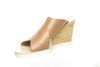 DOLCE VITA - LIDA TAN LEATHER WEDGE SANDALS **FREE SHIPPING**