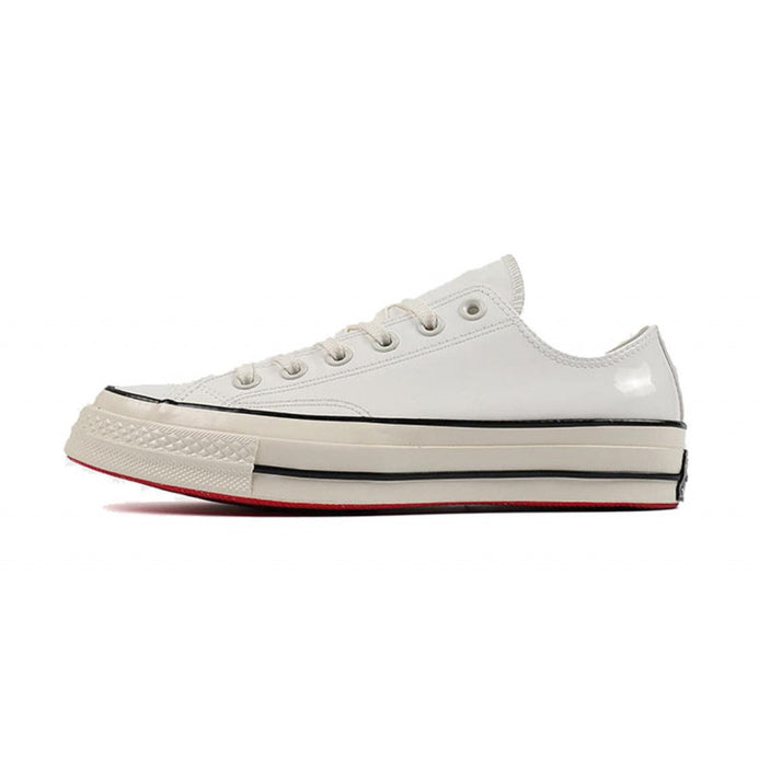 CONVERSE INC - CHUCK 70 - OX - VINTAGE WHITE PATENT SNEAKERS