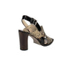 JIMMY CHOO - AIX SNAKESKIN-EMBOSSED LEATHER SLING BACK SANDALS **FREE SHIPPING**
