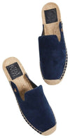 TORY BURCH - MAX ESPADRILLE SUEDE SLIDES **FREE SHIPPING**