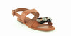 TORY BURCH - DELANEY LEATHER AND JEWELED SANDALS **FREE SHIPPING**