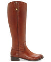 INC - FAWNE COGNAC LEATHER BOOTS **FREE SHIPPING**