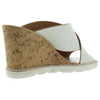 DOLCE VITA - LIDA WHITE LEATHER WEDGE SANDALS **FREE SHIPPING**