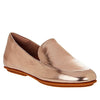FITFLOP - LENA ROSE GOLD LEATHER FLATS **FREE SHIPPING**